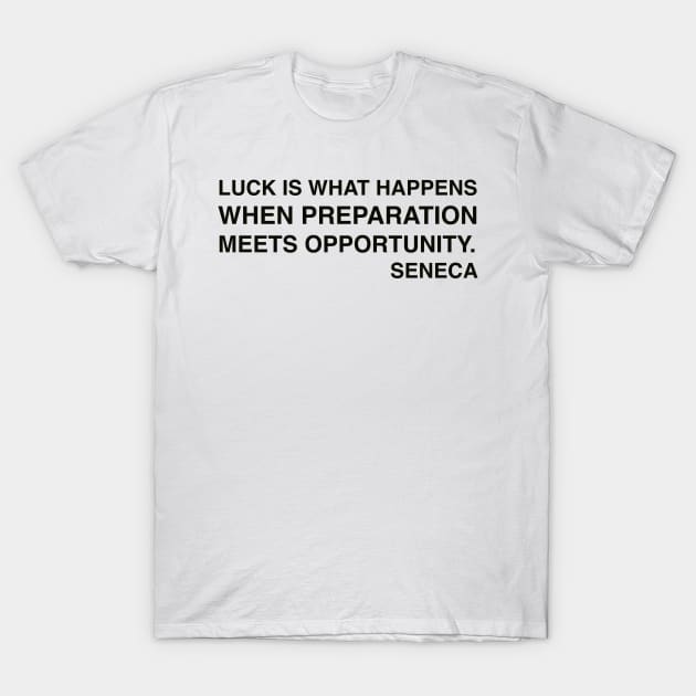 Seneca Quotes T-Shirt by Kenkenne